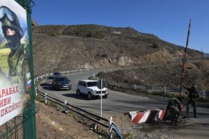 Image depicting the checkpoint at Lachin Corridor